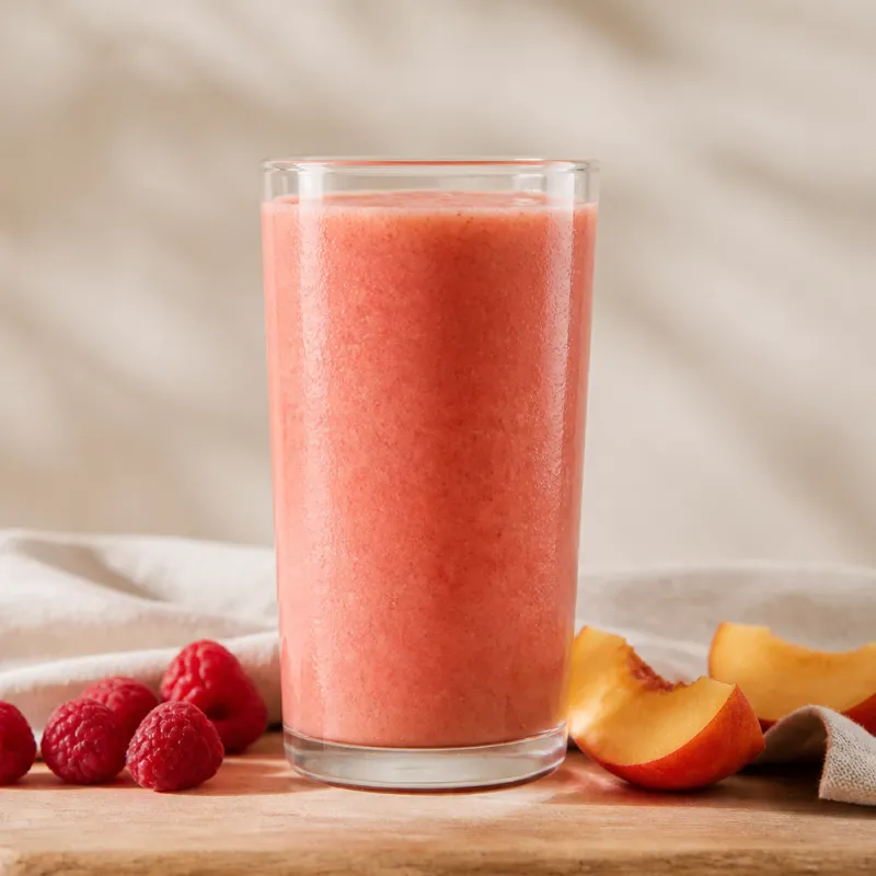 Smoothie de frambuesa y nectarina