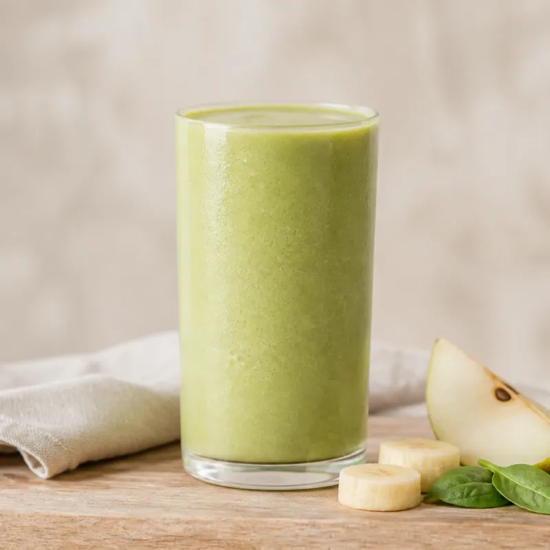 Spinach and Pear Smoothie with Coconut Water