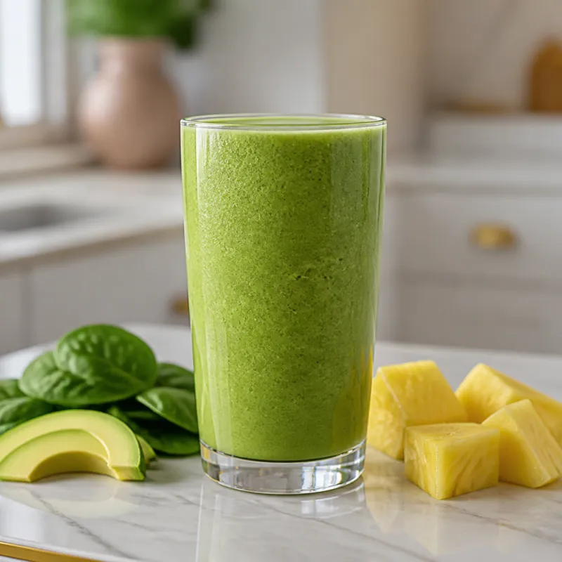 Spinach Avocado Smoothie with Coconut Water