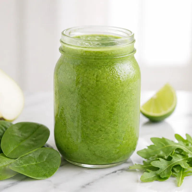 Smoothie de espinacas y rúcula