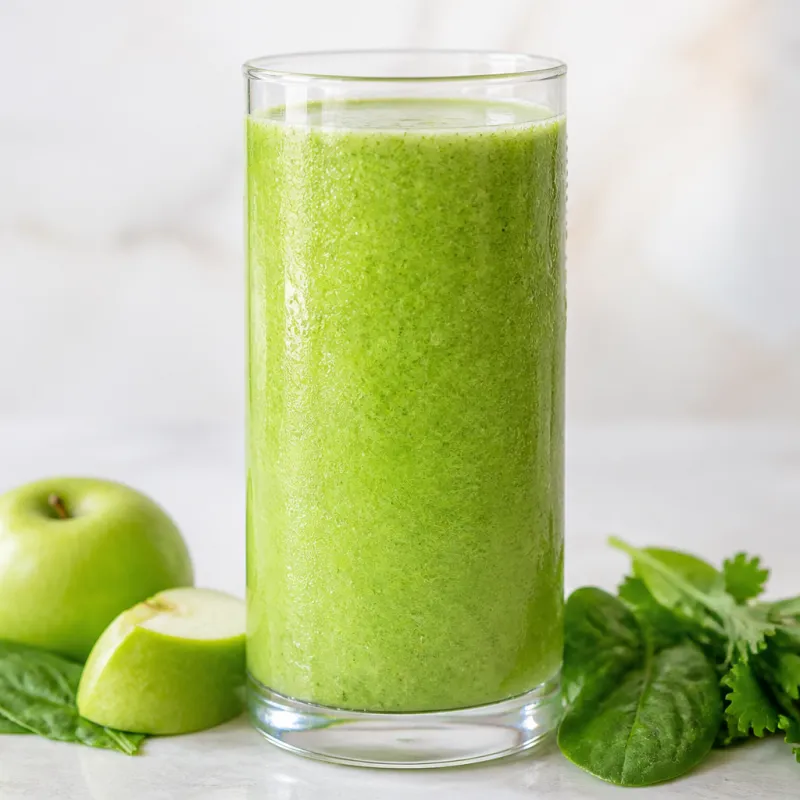 Spinach Smoothie with Parsley and Green Apple