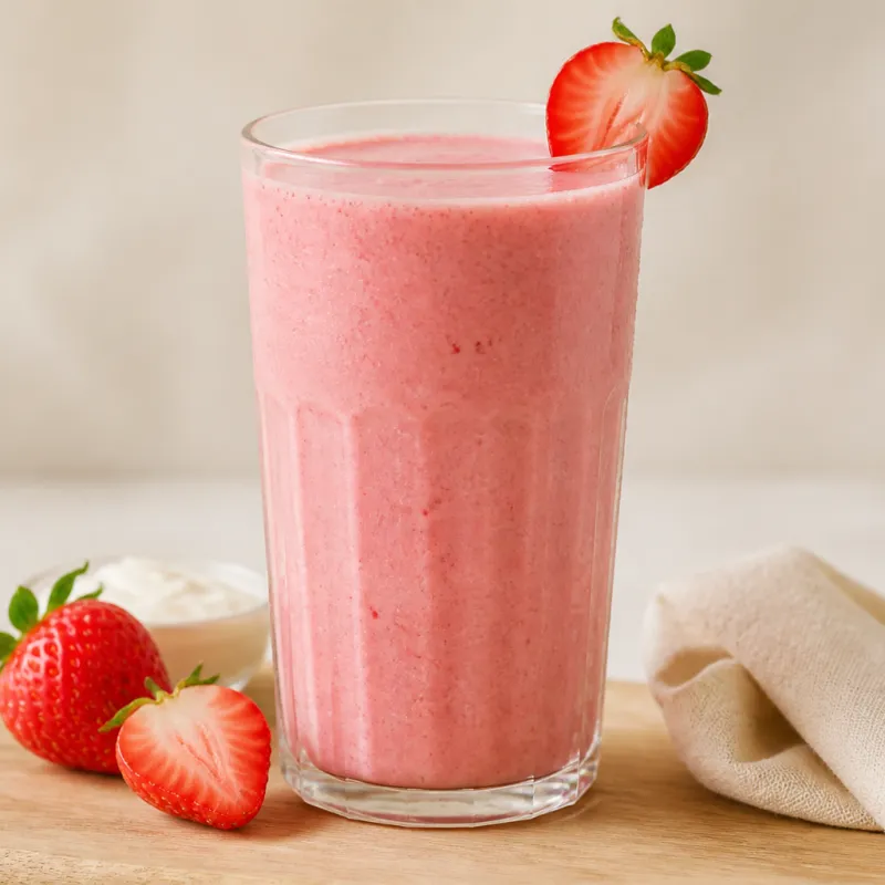 Strawberry and Natural Yogurt Smoothie